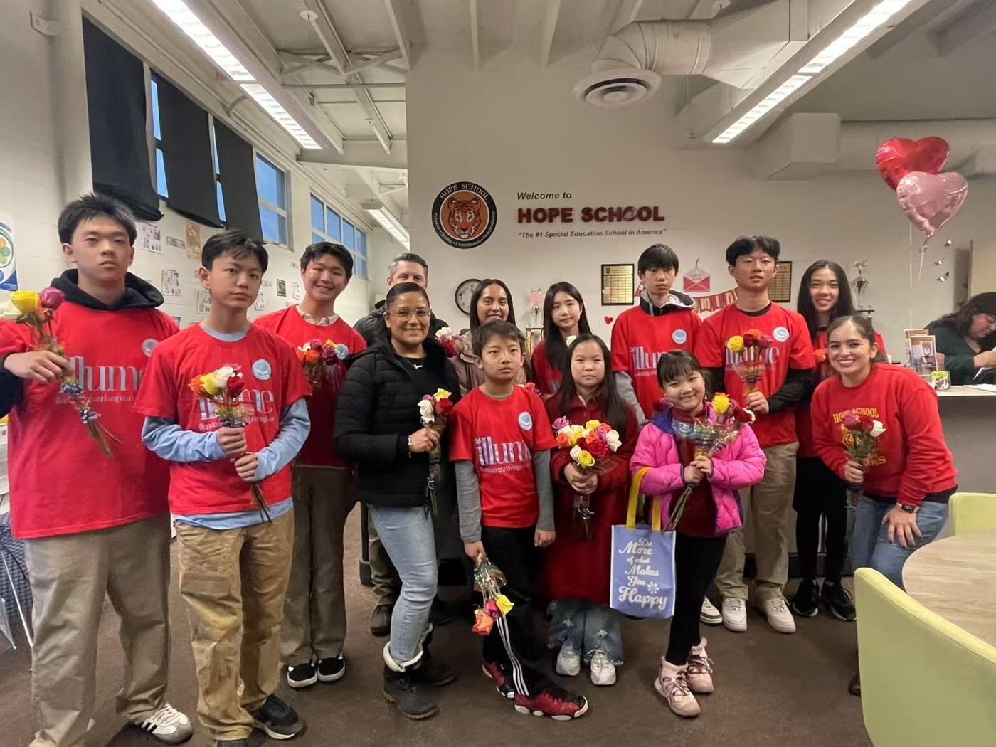 ILLUME Donates Roses, Snacks, and Stationery for Hope School 2/13/25