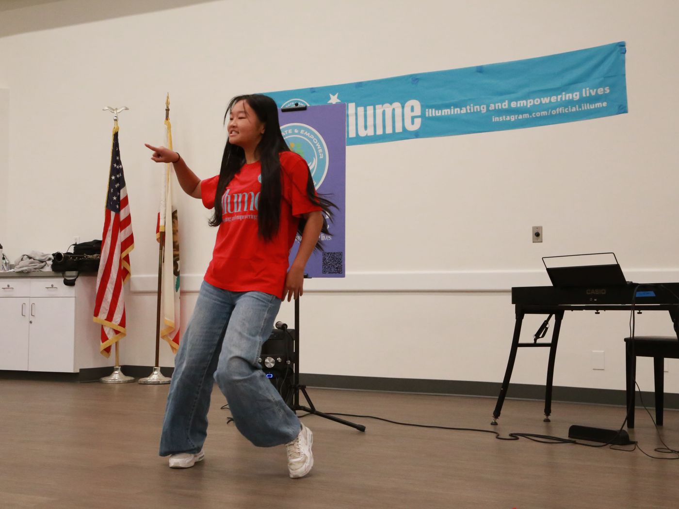 Annie poses during Dance Performance