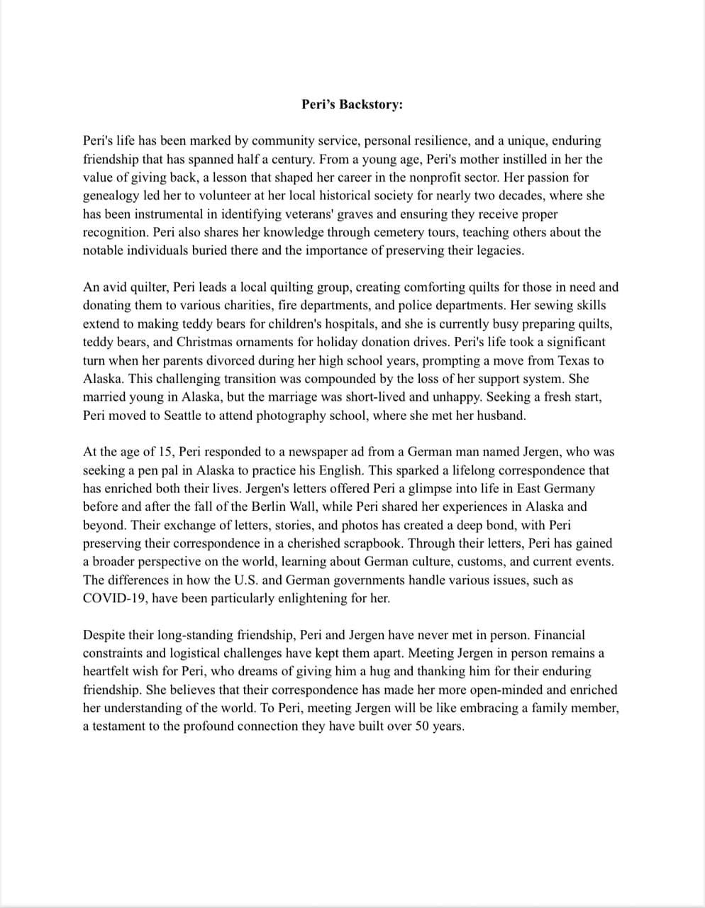 July 2025 Germany Backstory