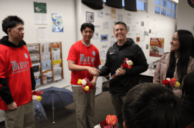 Brendan connects with Hope School Vice Principal 2/13/25