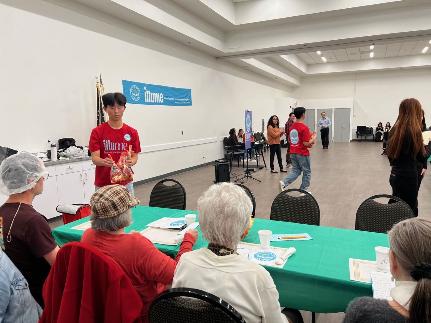 Yanhao passes out homemade cookies for seniors 11/25/24